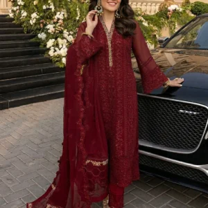 Azure Red Formal Chiffon Replica